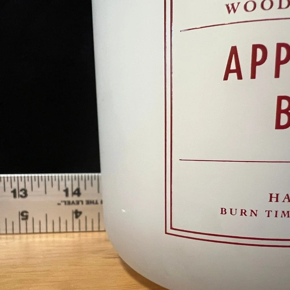 DW Home‎ Apple Honey Butter Wooden Wick Scented Candle 11.8oz Frosted 40 hours